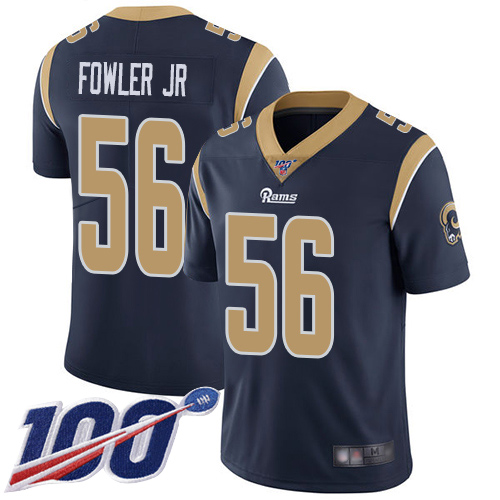 Los Angeles Rams Limited Navy Blue Men Dante Fowler Jr Home Jersey NFL Football #56 100th Season Vapor Untouchable->los angeles rams->NFL Jersey